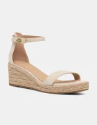 Tommy Hilfiger Велурени сандали SUEDE ANKLE MID WEDGE ESPADRILLE