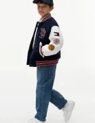 Tommy Hilfiger яке бомбър за деца тъмносиньо KB0KB10618
