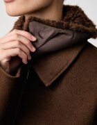 Tommy Hilfiger яке дамско с вълна кафяво WW0WW52915