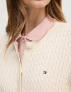 Tommy Hilfiger жилетка дамска от памук бежова WW0WW43329