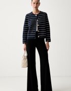 Tommy Hilfiger жилетка дамска от памук тъмносиня WW0WW50088