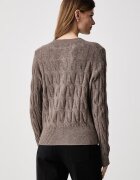 Tommy Hilfiger жилетка дамска от вълна кафява WW0WW52191