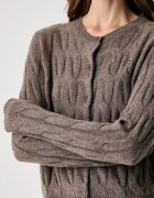 Tommy Hilfiger жилетка дамска от вълна кафява WW0WW52191