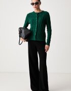 Tommy Hilfiger жилетка дамска от вълна зелена WW0WW52191