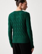 Tommy Hilfiger жилетка дамска от вълна зелена WW0WW52191