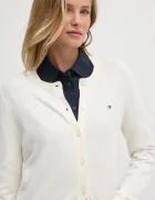 Tommy Hilfiger жилетка дамска с памук бежова WW0WW42370