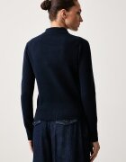 Tommy Hilfiger жилетка дамска с памук тъмносиня WW0WW51415