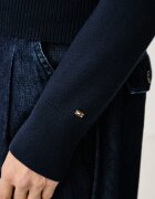 Tommy Hilfiger жилетка дамска с памук тъмносиня WW0WW51415
