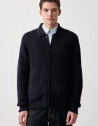Tommy Hilfiger жилетка мъжка от памук тъмносиня MW0MW44756
