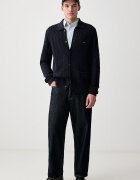 Tommy Hilfiger жилетка мъжка от памук тъмносиня MW0MW44756