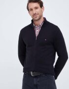 Tommy Hilfiger жилетка мъжка с памук черна MW0MW28050