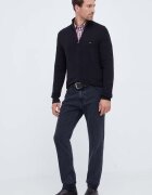 Tommy Hilfiger жилетка мъжка с памук черна MW0MW28050