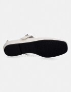 Tommy Jeans балеринки кожени TJW BALLERINA BUCKLE бежови EN0EN03019