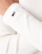 Tommy Jeans блуза с дълги ръкави дамска от памук с еластан бяла DW0DW23254