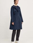 Tommy Jeans блуза с дълги ръкави дамска от памук с еластан тъмносиня DW0DW17387