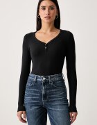 Tommy Jeans блуза с дълги ръкави дамска с вискоза черна DW0DW23259