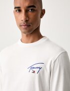 Tommy Jeans блуза с дълги ръкави мъжка от памук бяла DM0DM23546