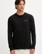 Tommy Jeans блуза с дълги ръкави мъжка от памук черна DM0DM21594
