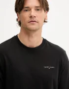 Tommy Jeans блуза с дълги ръкави мъжка от памук черна DM0DM21594