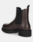 Tommy Jeans Боти челси TJW CHELSEA LEATHER BOOT в кафяво с равна подметка EN0EN02825