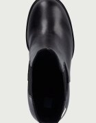 Tommy Jeans боти дамски от кожа TJW CHELSEA HIGH HEEL BOOTS черни EN0EN03112