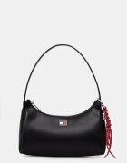 Tommy Jeans чанта дамска от имитация на кожа черна AW0AW18458