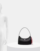 Tommy Jeans чанта дамска от имитация на кожа черна AW0AW18458