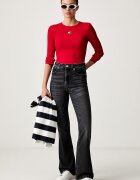 Tommy Jeans дънки bootcut дамски черни DW0DW23817