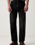 Tommy Jeans дънки straight мъжки черни DM0DM23464