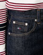 Tommy Jeans дънки tapered дамски тъмносини DW0DW23497
