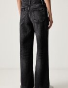 Tommy Jeans дънки wide leg дамски черни DW0DW23499
