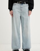 Tommy Jeans Дънки wide leg дамски сини DW0DW22659