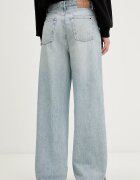 Tommy Jeans Дънки wide leg дамски сини DW0DW22659