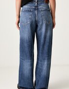 Tommy Jeans дънки wide leg дамски тъмносини DW0DW23463