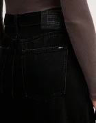 Tommy Jeans Дънкова пола в черно дълга със стандартна кройка DW0DW22119