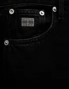 Tommy Jeans Дънкова пола в черно дълга със стандартна кройка DW0DW22119