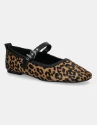 Tommy Jeans Кожени балеринки MARYJANE LEOPARD BALLERINA