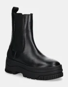 Tommy Jeans Кожени боти челси TJW CHELSEA FLATFORM BOOT
