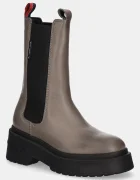 Tommy Jeans Кожени боти челси TJW CHUNKY CHELSEA