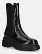 Tommy Jeans Кожени боти CHUNKY SHINY LEATHER CHELSEA