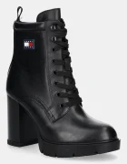 Tommy Jeans Кожени боти TJW HEEL LACE UP BOOT