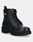 Tommy Jeans Кожени боти TJW LACE UP LEATHER BOOT