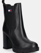 Tommy Jeans Кожени боти TJW LEATHER HEEL BOOT