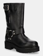 Tommy Jeans Кожени боти TJW URBAN BIKER BOOT LEATHER