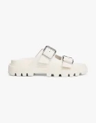 Tommy Jeans Кожени чехли DOUBLE STRAP SANDAL