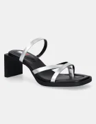 Tommy Jeans Кожени чехли THE SOHO SANDAL METALLIC