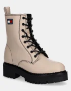 Tommy Jeans Кожени кубинки TJW URBAN LACE UP BOOT
