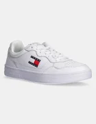 Tommy Jeans Кожени маратонки TJM CUPSOLE LEATHER ESS в черно EM0EM01443