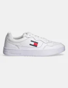 Tommy Jeans Кожени маратонки TJM CUPSOLE LEATHER ESS в черно EM0EM01443