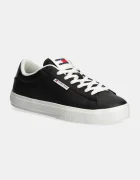 Tommy Jeans Кожени маратонки TJW CUPSOLE SNEAKER METALLIC